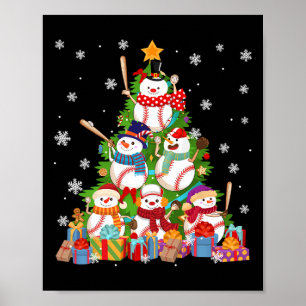 Póster Catcher de los "Pitchchers" del árbol de navidad d