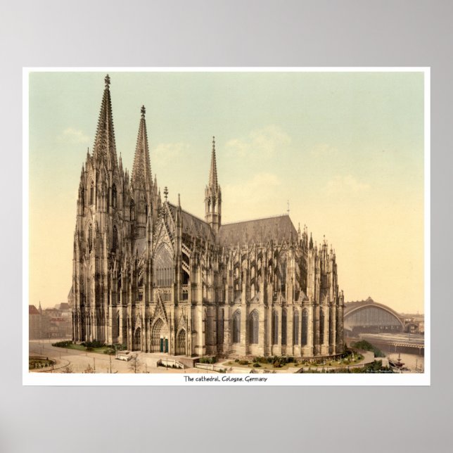 Póster Catedral, Colonia, Alemania (Frente)