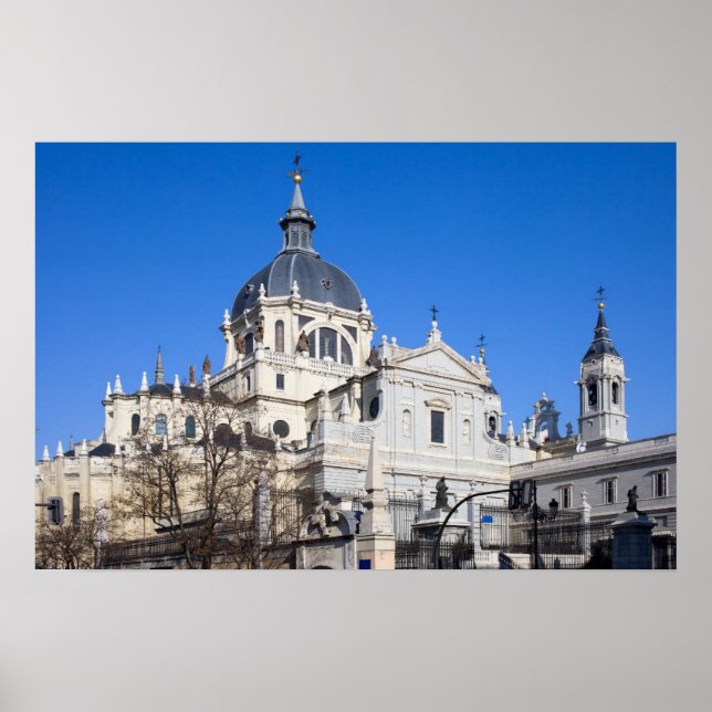 Póster Catedral de Almudena en Madrid (Frente)
