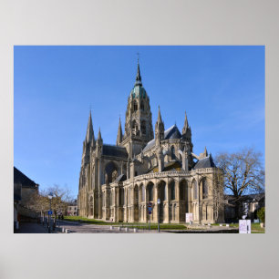 Póster Catedral de Bayeux en Francia