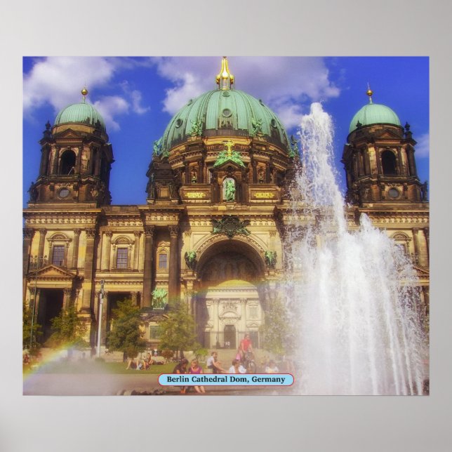 Póster Catedral de Berlín Dom, Alemania (Frente)