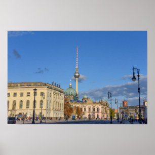 Póster Catedral de Berlín, Torre de la Televisión, Aleman
