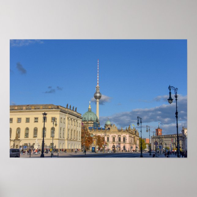 Póster Catedral de Berlín, Torre de la Televisión, Aleman (Frente)