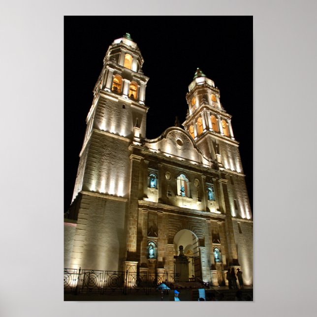 Póster Catedral de Campeche (Frente)