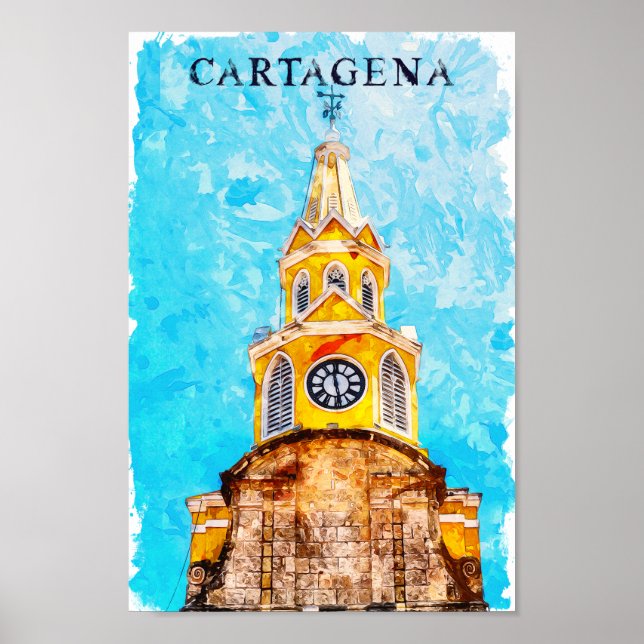 Póster Catedral de Cartagena de Colombia (Frente)