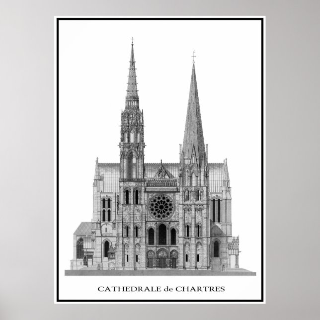 PÓSTER CATEDRAL DE CHARTRES (Frente)
