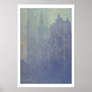 Póster Catedral de Claude Monet el   Ruán, tiempo de