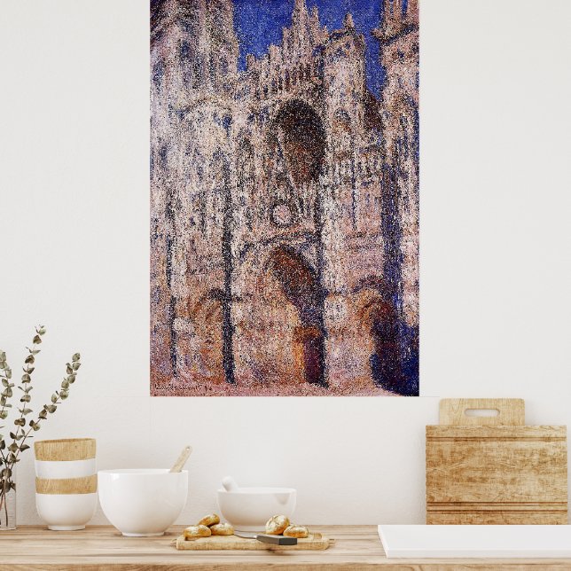 Póster Catedral de Claude Monet - Rouen 01 (Cocina)
