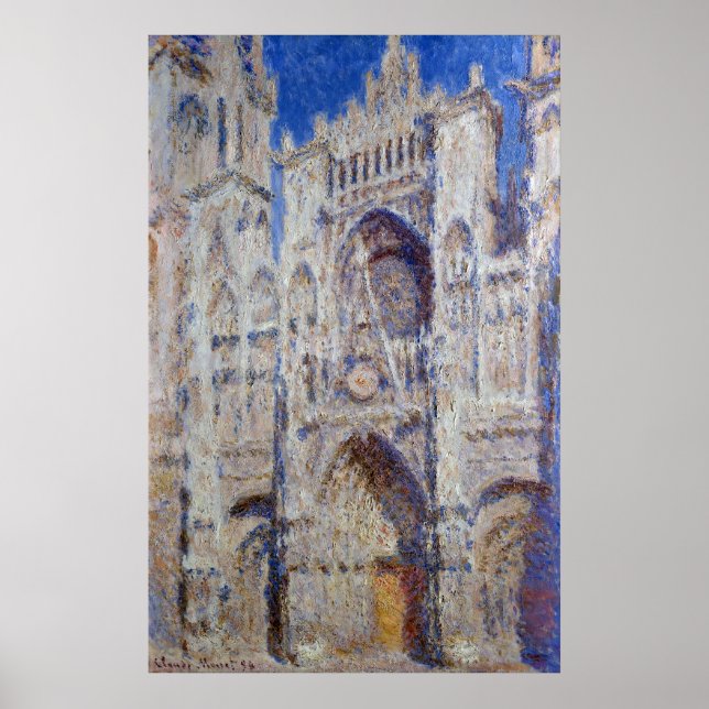 Póster Catedral de Claude Monet Rouen El Portal (Frente)