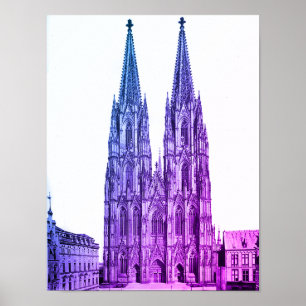 Póster Catedral de Colonia 1911 - Kölner Dom