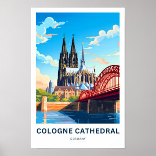 Póster Catedral de Colonia Alemania Viaje Imprimir