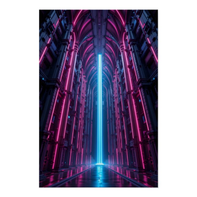 Póster Catedral de datos digitales (Anverso)