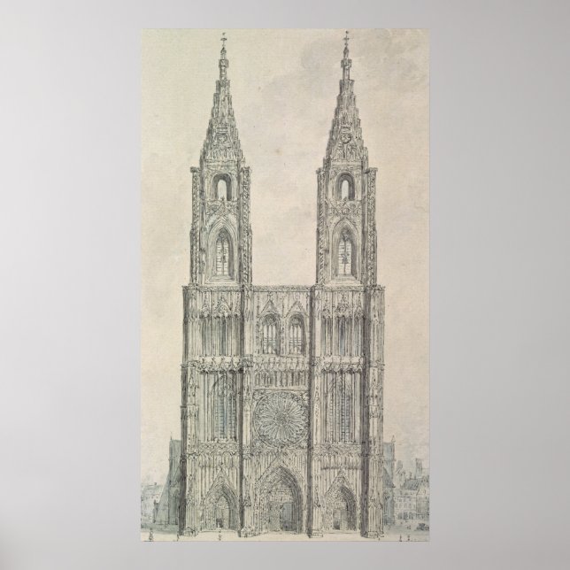 Póster Catedral de Estrasburgo (Frente)