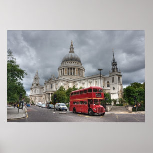 Póster Catedral de Inglaterra y St Pauls
