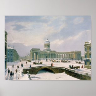 Póster Catedral de Kazán, St Petersburg