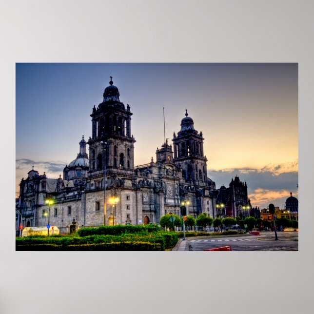 Póster Catedral de la Ciudad de México (Frente)