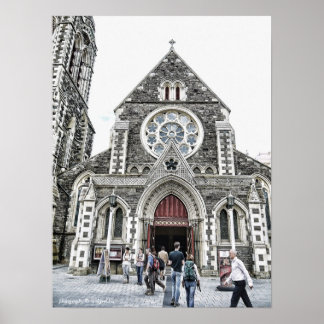 Póster Catedral de la Iglesia de Cristo, Poster de Nueva