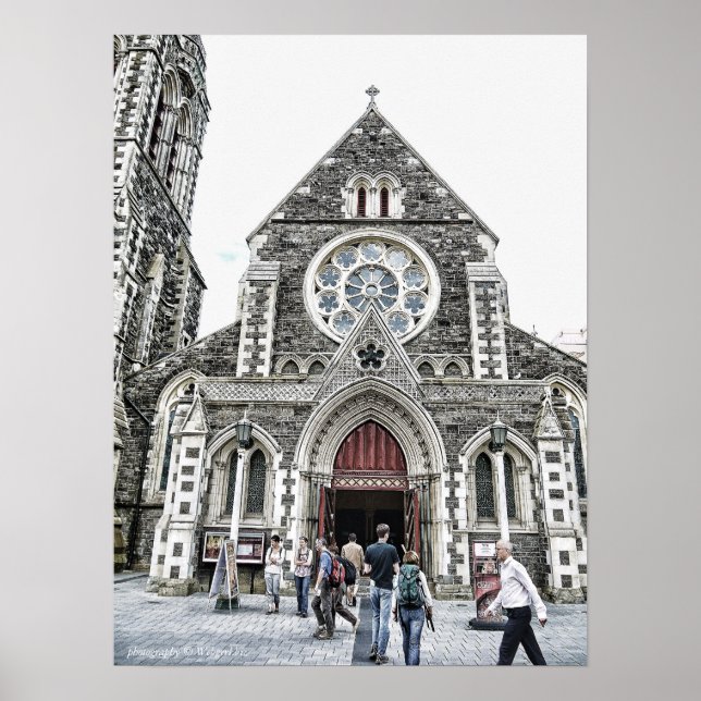 Póster Catedral de la Iglesia de Cristo, Poster de Nueva  (Frente)