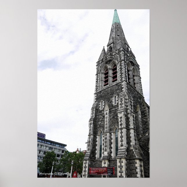 Póster Catedral de la Iglesia de Cristo, Poster de Nueva  (Frente)