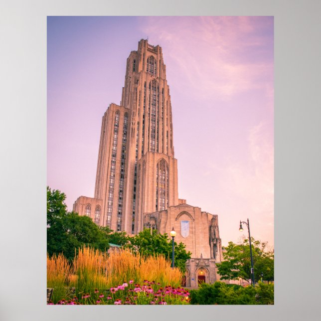 Póster Catedral de la Universidad de Pittsburgh (Frente)