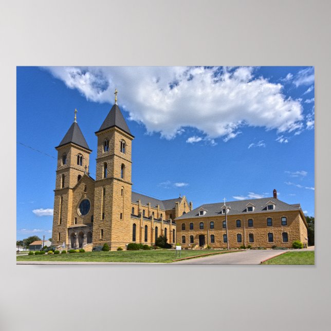 Póster Catedral de las Llanuras, Victoria, Kansas (Frente)