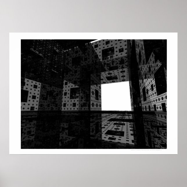 Póster Catedral de los Sueños II (Blanco y Negro) (Frente)