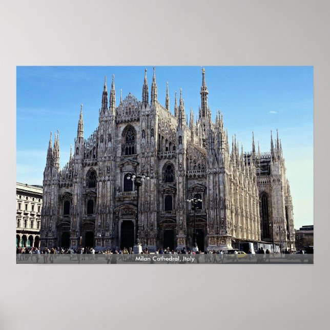 Póster Catedral de Milán, Italia (Frente)