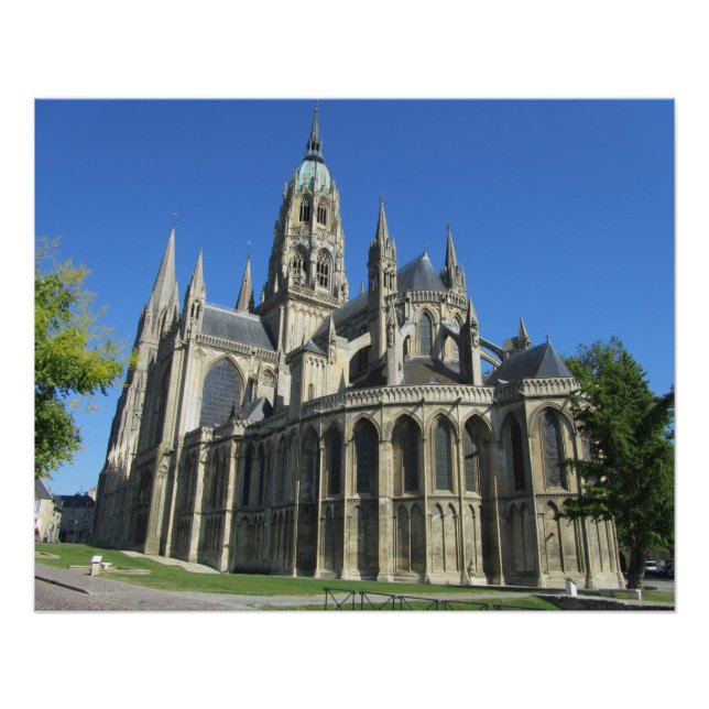 Póster Catedral de Notre Dame, Bayeux, Francia (Anverso)
