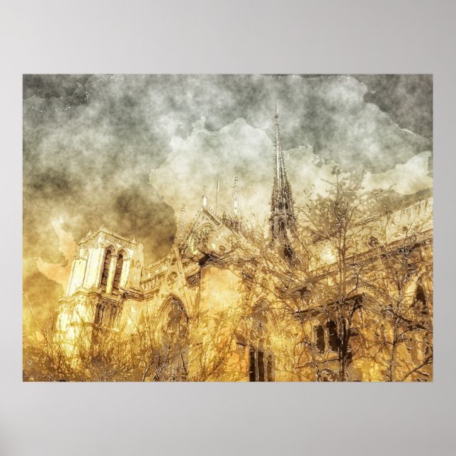 Póster Catedral de Notre Dame de París (Frente)