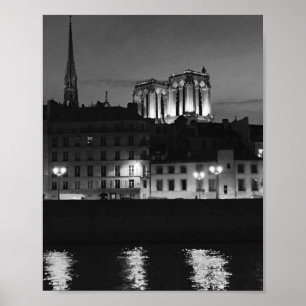 Póster Catedral de Notre Dame del poster del Sena