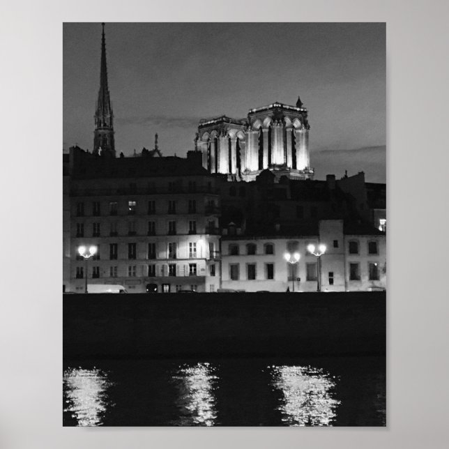 Póster Catedral de Notre Dame del poster Sena (Frente)