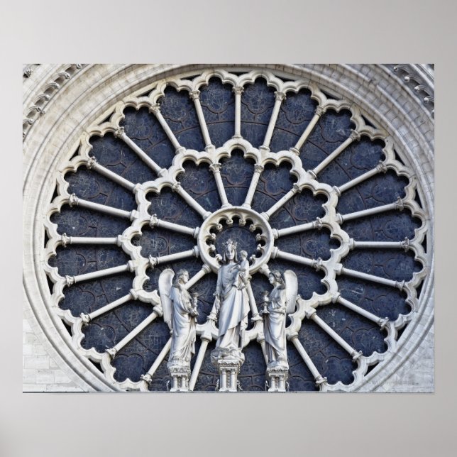 Póster Catedral de Notre Dame, detalle (Frente)