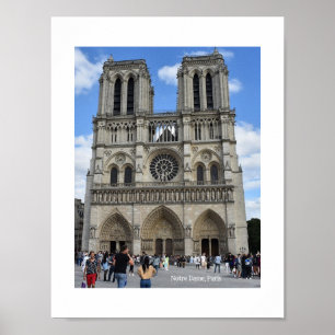 Póster Catedral de Notre Dame, París, Francia