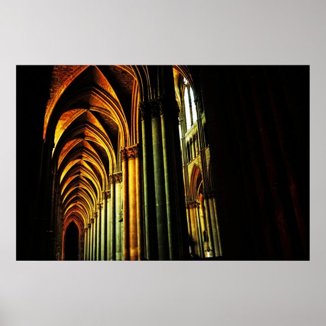Póster Catedral de Reims (Frente)