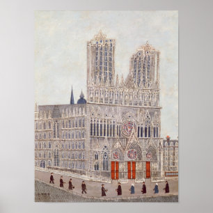 Póster Catedral de Reims, c.1923