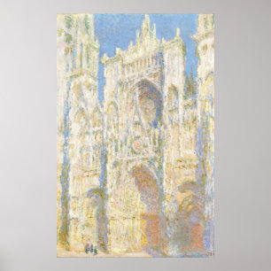 Póster Catedral de Rouen Fachada Occidental, Claude Monet