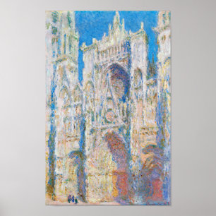 Póster Catedral de Rouen (luz del sol), Monet