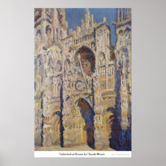 Póster Catedral de Rouen por Claude Monet