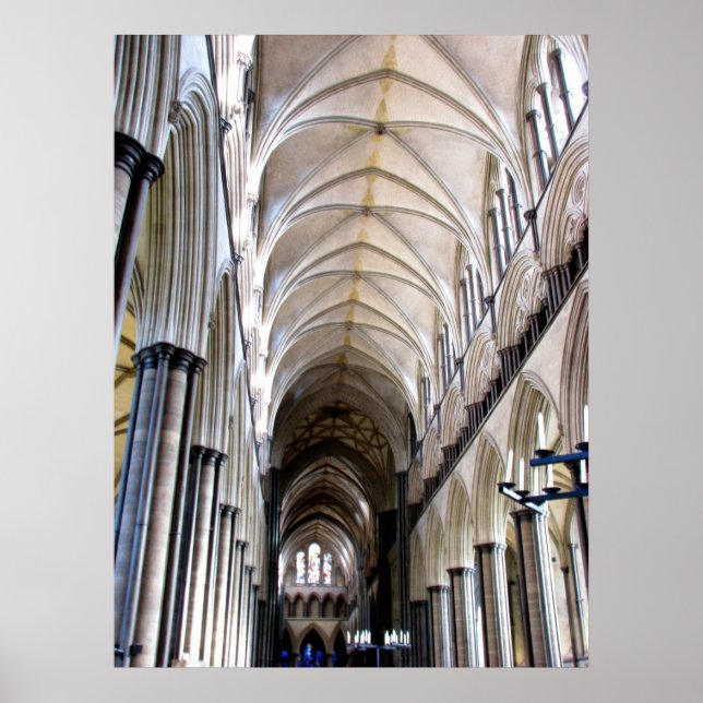 Póster Catedral de Salisbury (Frente)