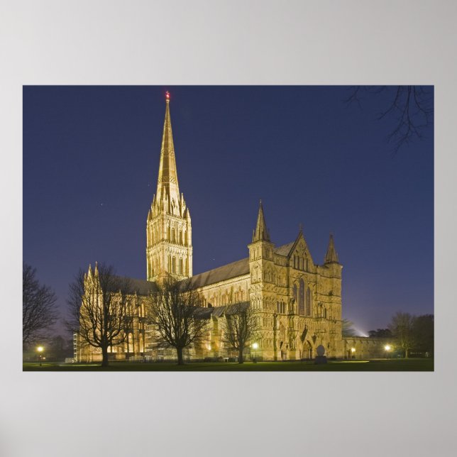 Póster Catedral de Salisbury (Frente)