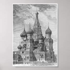 Póster Catedral de San Basil, Moscú