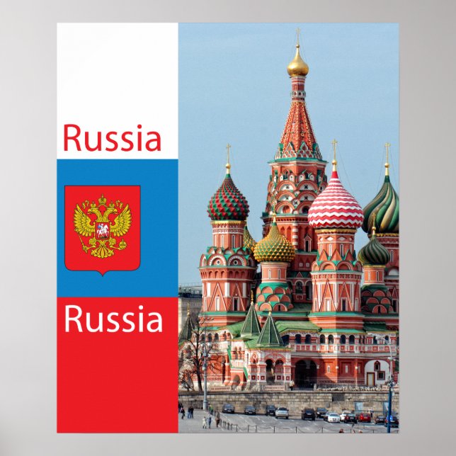 Póster Catedral de San Basil. Rusia (Frente)