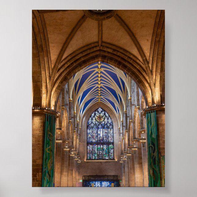 Póster Catedral de San Gil en Edimburgo (Frente)