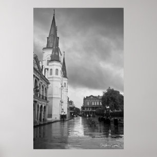 Póster Catedral de San Luis Jackson Square Nueva Orleans
