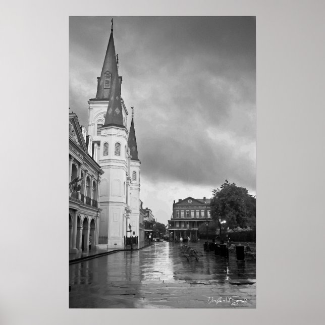 Póster Catedral de San Luis Jackson Square Nueva Orleans (Frente)