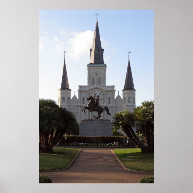 Póster Catedral de San Luis, Poster de Nueva Orleans (Frente)