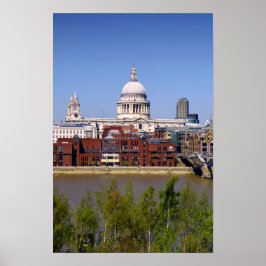 Póster Catedral de San Pablo de Londres Reino Unido
