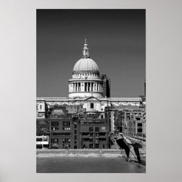Póster Catedral de San Pablo de Londres Reino Unido