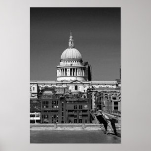 Póster Catedral de San Pablo de Londres Reino Unido