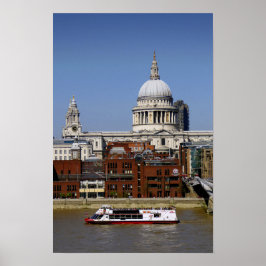 Póster Catedral de San Pablo de Londres Reino Unido